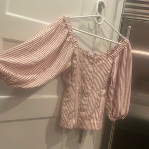 Cabi blouse with puff sleeves - worn once!